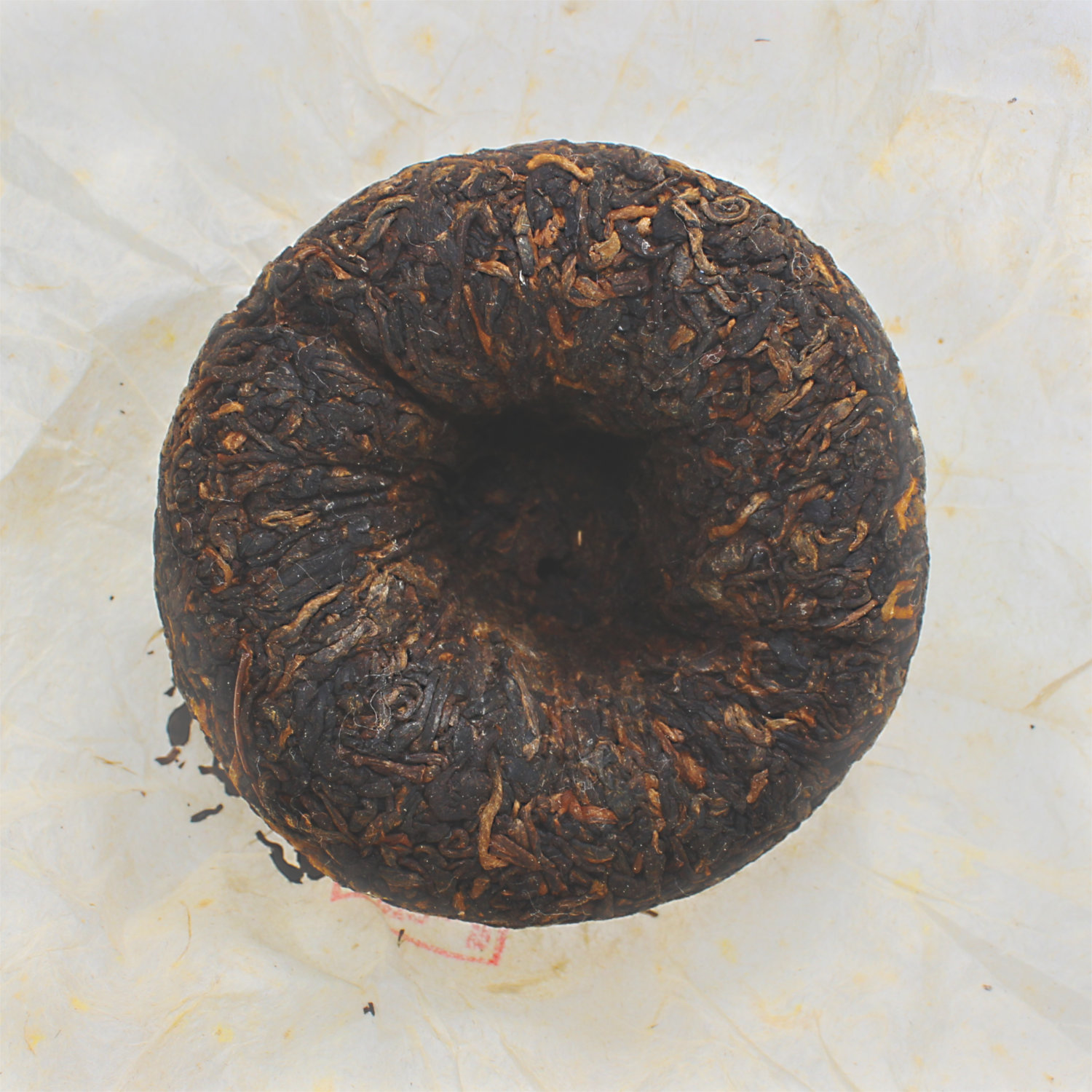 China Pu Er Jingmai Wild Arbor Ripe Tuocha 2011, 100g-Nest